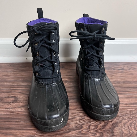 Sperry Top-Sider Gosling Quilted Duck Boots Size 8 Black 9289067 - Picture 4 of 11